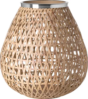 Produktbild von Fink SHONA, Windlicht ohne Glas, Eisen, pulverbeschichtet, glatt, silberfarben, natur, L. 33 cm, B. 33 cm, H. 34.5 cm, D. 33 cm 146356
