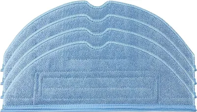 Produktbild von Ersatztuch Wischtücher Flicken-Seitenbürste Wischmop Reinigungskopf Pad für Roborock T7S Plus S7 Kehrroboter Zubehör (4 Lappen)