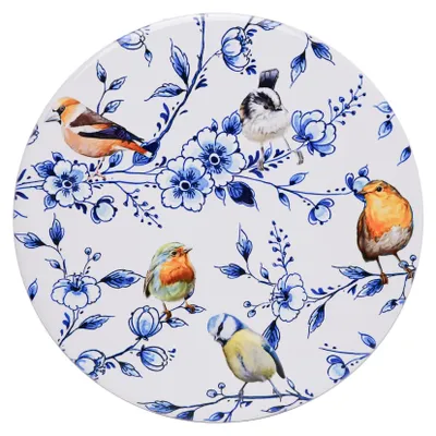 Heinen Delfts Blauw – Topfuntersetzer Bosvogels - Bloesem - 18 cm – Bild 1