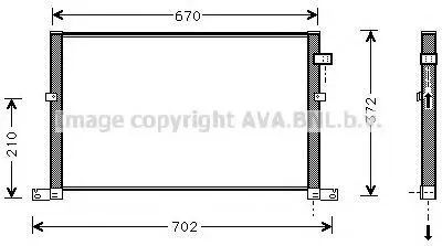 Produktbild von PRASCO FD5334 Kondensator Klimaanlage Klimakondensator für FORD MONDEO III Kombi (BWY)