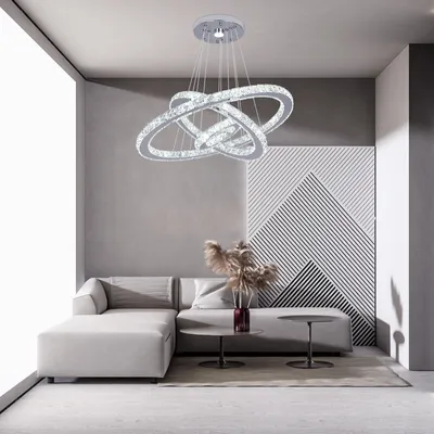 Productafbeelding van Kroonluchter Kristal - Luxe Hanglamp met Afstandsbediening voor Woonkamer