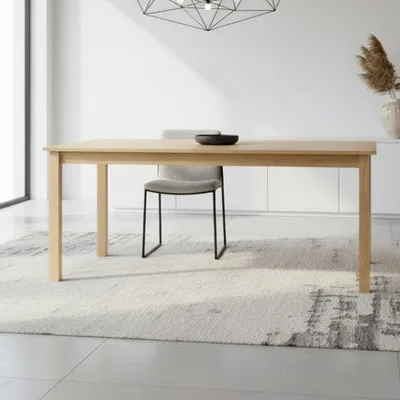 Immagine prodotto di Tavolo rettangolare colore rovere Dori 140x80x74