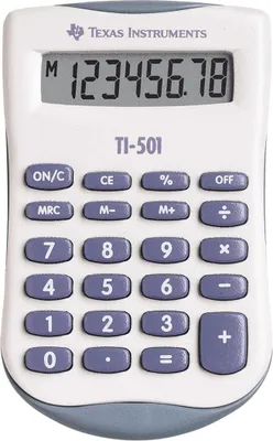 Produktbild von TI-501 Taschenrechner Texas Instruments, 8-stellige Anzeige, Batterie