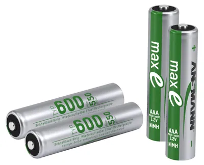 Produktbild von 1x4 Ansmann NiMH Akku Micro AAA Typ.600/min.550 mAh 1311-0005