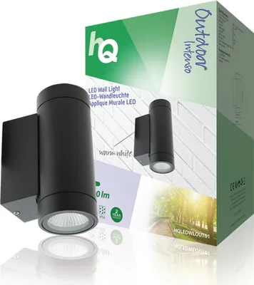 Immagine prodotto di Hq Hqledwlout01 Applique a Led per Esterni 6 W 190 Lm Nero