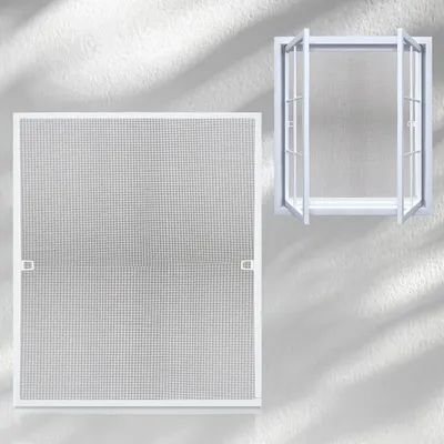 Immagine prodotto di Jiubiaz zanzariera zanzariera finestra telaio in alluminio zanzariera senza foratura 100 x 120 CM