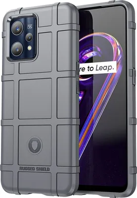 Produktbild von Mobigear Rugged Shield  Realme 9 Pro Plus Hülle Flexibles TPU Backcover Stoßfest - Grau
