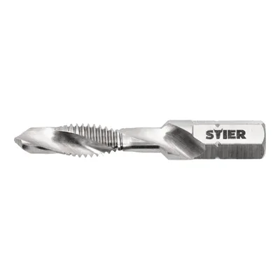 Produktbild von STIER Kombigewindebohrer Bit M6 DIN 3126 HSS-G 1/4"-Sechskant rechtsschneidend Sechskantschaft Gewindeschneider Einschnittgewindebohrer Durchgangsloch