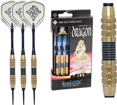 Image de Fléchettes souples Keltik Dragon Blue 18 g