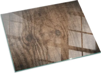 Produktbild von Natürliches Holzmuster – Glasbodenplatte für – Kaminofen – Kaminplatte Glas – Schutzglas – Funkenschutzplatte –Glasbodenplatte Feuerfeste – Hitzeschutzplatte – Bodenschutz aus Glas – 80x60 cm