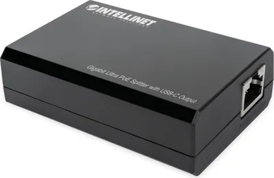 Obrázek produktu pro Intellinet 561693, IEEE 802.3, IEEE 802.3ab, IEEE 802.3af, IEEE 802.3at, IEEE 802.3bt, IEEE 802.3u, 10/100/1000Base-T(X), Cat5e, Černá, Plast, 0 - 40 °C