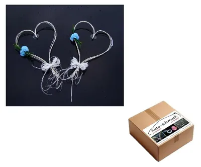 Image de Cœurs décoratifs pour voitures, lot de 2