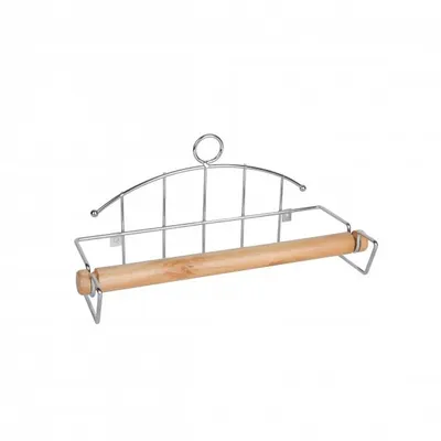 Produktbild von Küchenrollenhalter, Verchromt, Mit Holz