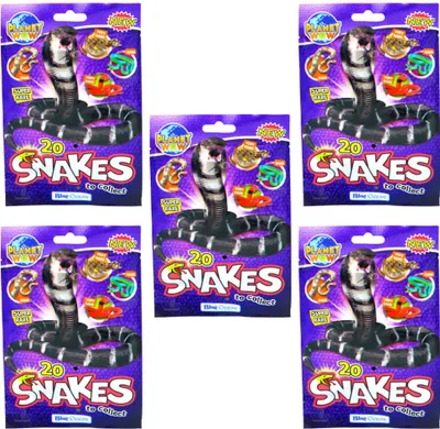 Produktbild von Blue Ocean Snakes Sammelfiguren 2024 - Planet Wow Figur Schlange - 5 Tüten