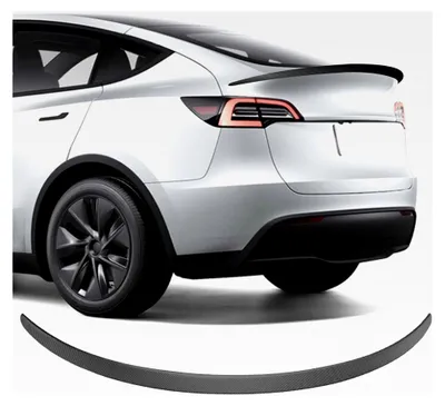Produktbild von Heckspoiler für Tesla Model Y (2020–2024) aus mattem Kohlefaser