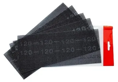 Obrázok produktu pre Brúsna mriežka na sadrokartón Klett P120, 115 x 280 mm, balenie po 5 ks