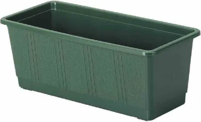 Produktbild von Geli Blumenkasten Standard, eckig, 100x17,5x14,5 cm, aus Kunststoff in grün