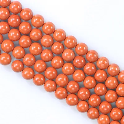 Produktbild von Edelsteinkugeln-Set, 60 Stück, 6 mm, Karneol-Kugeln für die Schmuckherstellung