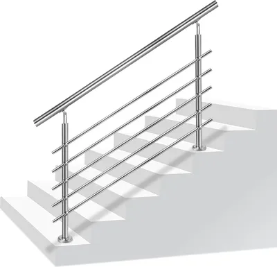 Produktbild von Sessamen-LP 100cm zábradlie na schody z nehrdzavejúcej ocele zábradlie zábradlia zábradlia terasy sada zábradlia na schody (100cm, 5 priečnych vzpier)