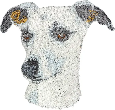 Productafbeelding van Art-Dog Opnaaipatch – Whippet – met borduurwerk