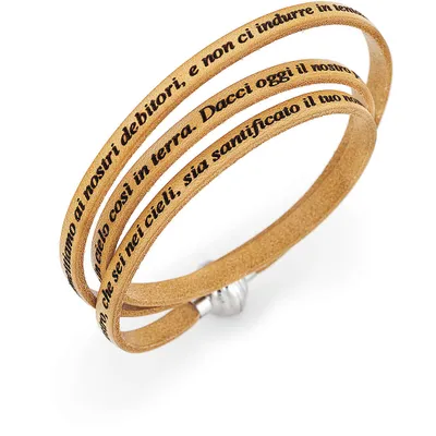 Immagine prodotto di Bracciali in pelle Collezione Amen Silver - donna