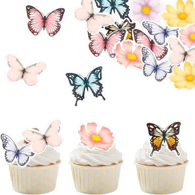 Productafbeelding van E-Ambar - Decoratie voor een vlinderfeest: bloemen, verjaardag, bruiloft, feest