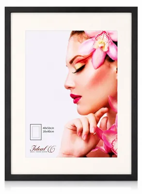 Produktbild von 3D Objektrahmen Holz Bilderrahmen Wanddeko Collage Poster Shirt Trikot Rahmen HR - Farbe: Schwarz | Format: 40x50