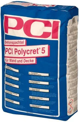 Produktbild von PCI Polycret 5 Grau Betonspachtel für Wand/Decke 5 Kg