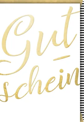 Produktbild von Gutschein - Glückwunschkarte im Format 11,5 x 17 cm mit Umschlag