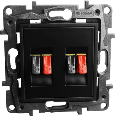 Image de Double prise haut-parleur noir Niloe Step