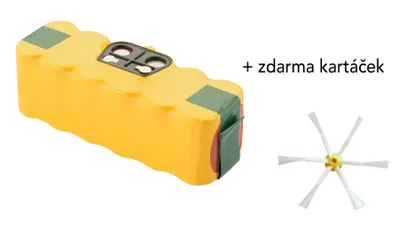 Image de IRobot Roomba 3300mAh, batterie Ni-MH pour séries 5xx,6xx,7xx,8xx + brosse latérale