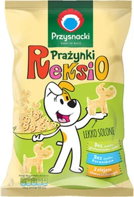 Zdjęcie produktu dla Przysnacki Reksio Prażynki Lekko Solone 95 G
