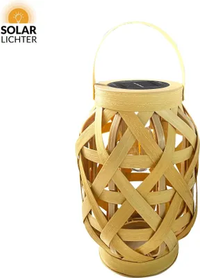 Zdjęcie produktu dla Lampy solarne LED, rattanowa lampa solarna S, 2700 K