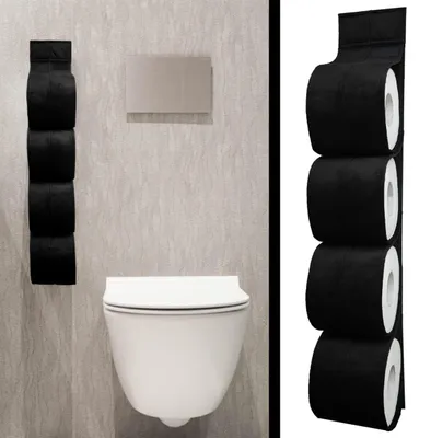 Produktbild von Handgefertigter Toilettenpapierhalter aus Kunstleder