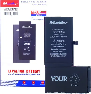 Produktbild von Musttby Akku für Apple iPhone XS Max 3600mAh Handy Akku Li-Ion Ersatzakku Smartphone Batterie Reparatur