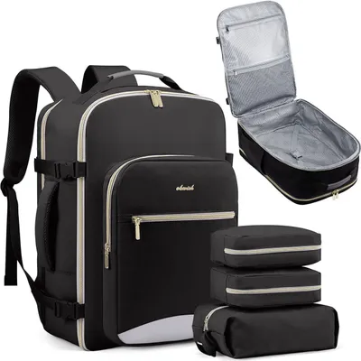 Produktbild von OKWISH 40L Bag Rucksack Schule Arbeit & Freizeit Outdoor Sport Wandertasche Fahrradrucksack Laptoprucksack Daypack Schwarz