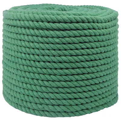 Image de vidaXL, corde verte, 1 x 1 x 25000 cm, en coton