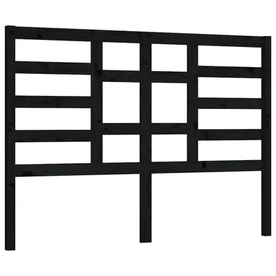 Produktbild von vidaXL Bett-Kopfteil Schwarz 166x4x104 cm Massivholz Kiefer