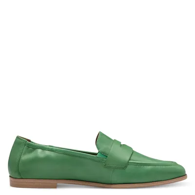 Produktbild von Tamaris Damen Slipper Leder Penny Loafer klassisch elegant 1-24210-42, Größe:37 EU, Farbe:Grün