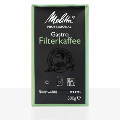Produktbild von Melitta Gastronomie Filterkaffee Röstkaffee würzig und ergiebig - 500g Kaffee gemahlen