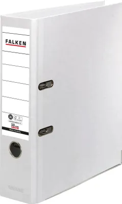 Produktbild von Falken 20x Recycolor Farb Ordner A4 Rücken 80mm Rückenschild Weiß 11285897F