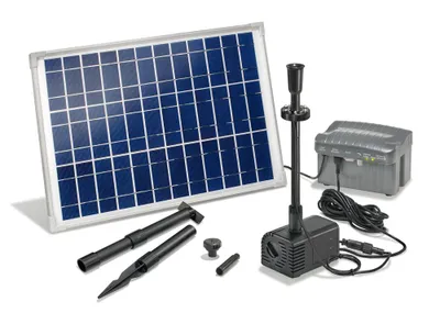 Obrázek produktu pro esotec 101780 Siena Plus Solar-Pumpenset mit Beleuchtung Akkuspeicher