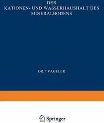 Image de Der Kationen- und Wasserhaushalt des Mineralbodens