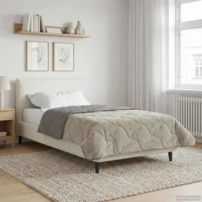 Produktbild von "Schlussverkauf" Winterbettdecke Gepolstert - Hellgrau 140x220 cm - Bettdecken C472
