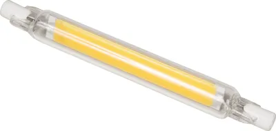 A single LED light bulb is shown against a white background.