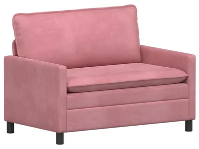Image de vidaXL Canapé rose 126 x 81 x 87,5 cm Samt