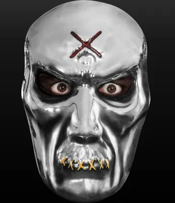 Produktbild von Zombiemaske silber
