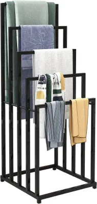 Immagine prodotto di Set portasciugamani nero per il bagno