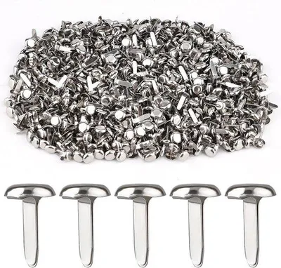 Obrázek produktu pro Kovové sponky, kulaté, 12 x 8 mm, měděné, 600 kusů