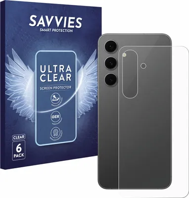 A product shot showing a box of screen protectors and a phone with a screen protector applied.